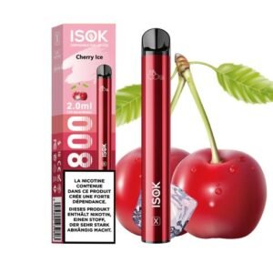 image pour ISOK X Cherry Ice 800 Puffs 20mg